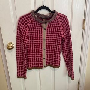 Orla Kiely sz 3 polka dot cardigan sweater